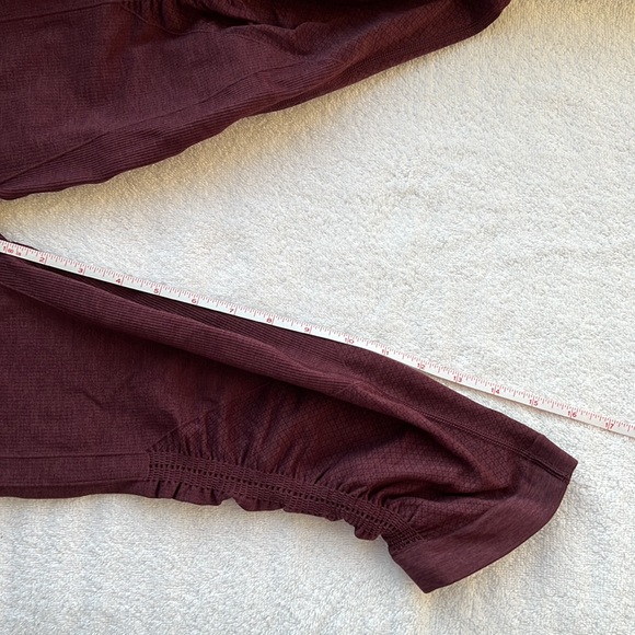 Lululemon Burgundy Leggings Size 4 - Picture 3 of 6